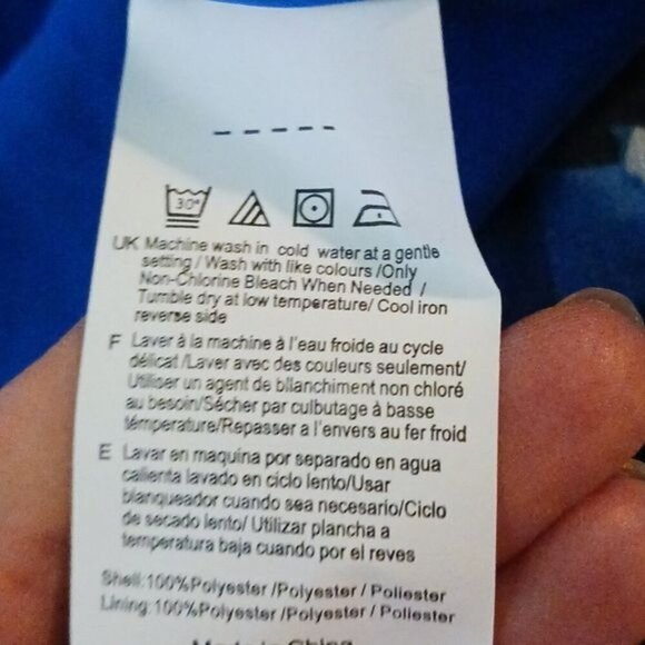 Isaac Mizrahi Blouse Blue Floral V Neck Flowy Womens Size S - Picture 8 of 8